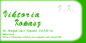 viktoria kopasz business card